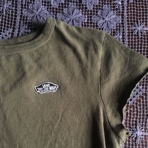 OLIVE GREEN VANS TOP⚪️